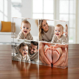 Bebé 4 Collage de fotos Bloque de imágenes