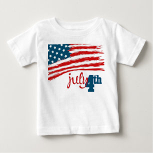 Bebé 4to de la camiseta del niño de julio