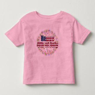 Bebé 4to feliz de la camiseta del campanero del niño de