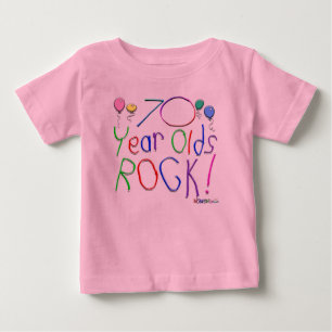 Bebé ¡70 años de la roca! Camiseta