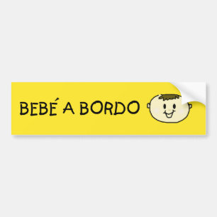 Bebé a Bordo - M- calcomanía de parachoque