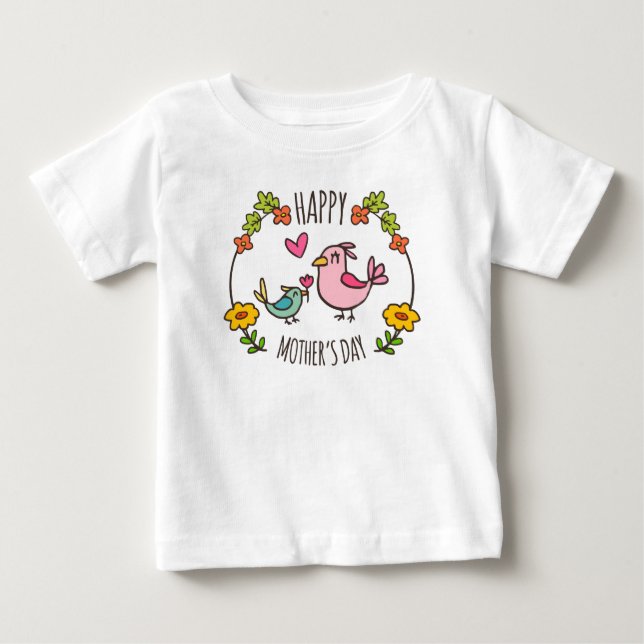 Bebé Adorable Feliz Día de la Madre | Camiseta (Anverso)