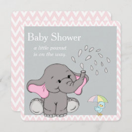 Bebe Adorable Invitación Baby Shower a Elephant