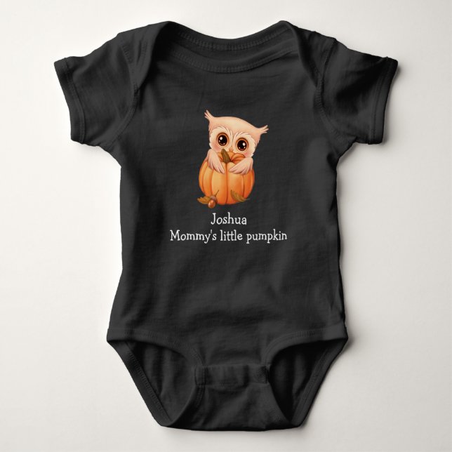 Bebé Adorable Lechuza Bebé Jersey Bodysuit (Anverso)
