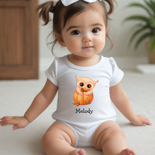 Bebé Adorable Lechuza Bebé Jersey Bodysuit