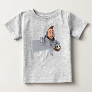 Bebé Adorables camiseta de Astronauta Cuta Universo 3D