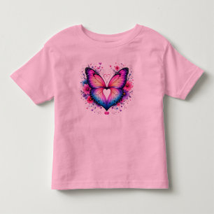 Bebé Alas de Mariposa Corazón Camiseta para Niños Peque