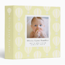 Bebé Álbum de fotos de primer año Globo de aire ca