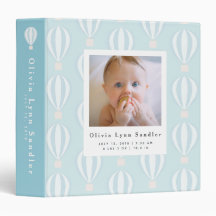 Bebé Álbum de fotos de primer año Globo de aire ca