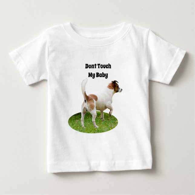 Bebé Alerta de Fox Terrier en miniatura, camiseta para  (Anverso)