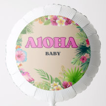 Bebé Aloha - Globos Baby Shower.
