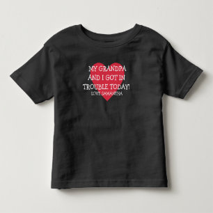 Bebé Amo a MI ABUELA Y A LA CAMISETA DE TODDLER