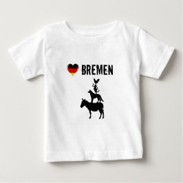 Bebé Amo Bremen con los cuatro músicos de la camiseta b