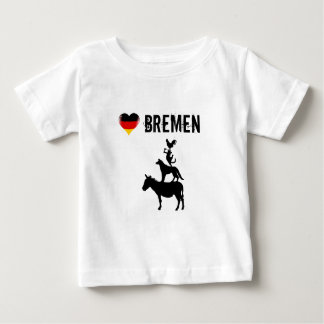 Bebé Amo Bremen con los cuatro músicos de la camiseta b