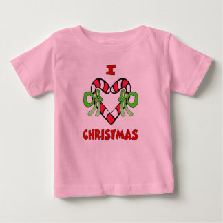Bebé Amo la camiseta de los Navidades
