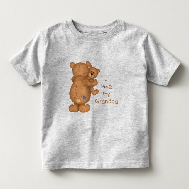 Bebé Amo mi camiseta de abuelo (Anverso)