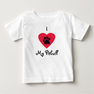 Bebé Amo mi camiseta de manga larga infantil de Pitbull