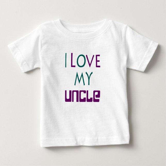 Bebé Amo Mi Camiseta De Niño Uncle (Anverso)