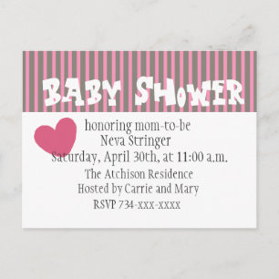 Bebé amor, Baby Shower Post Card Invitación