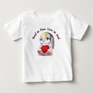 Bebé Amor perfecto - Camiseta con corazón de gato