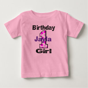Bebé Añadir el nombre de su hijo a la primera camiseta 