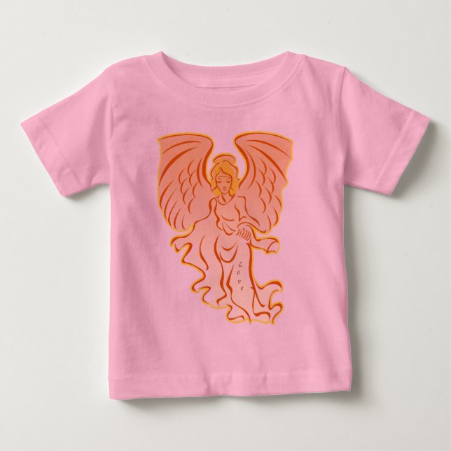 Bebé Ángel de la camiseta de amor (Anverso)