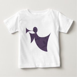 Bebé Ángel de la púrpura real - camiseta larga de la
