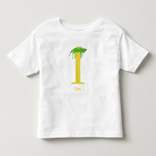 Bebé Animal ABC I es para la camiseta de iguana
