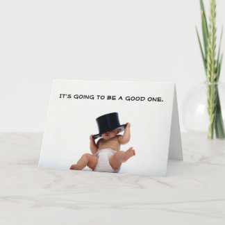Bebé Año Nuevo con Invitación de sombrero superior
