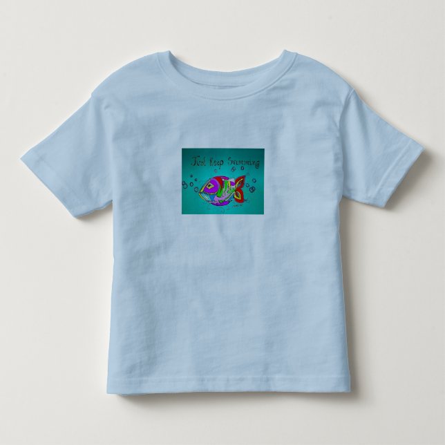 Bebé Apenas guarde el nadar de la camiseta (Anverso)