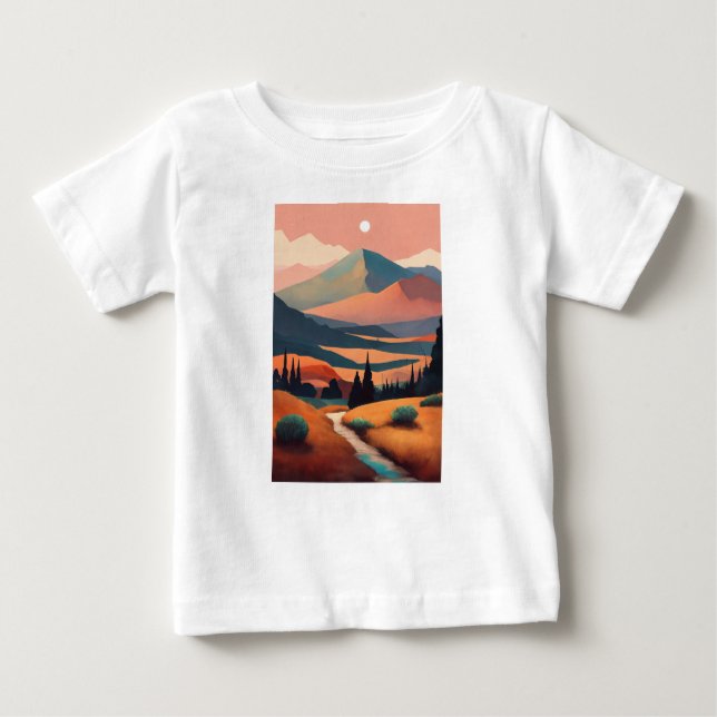 Bebé Aventura a la espera: camiseta de niños con tierra (Anverso)