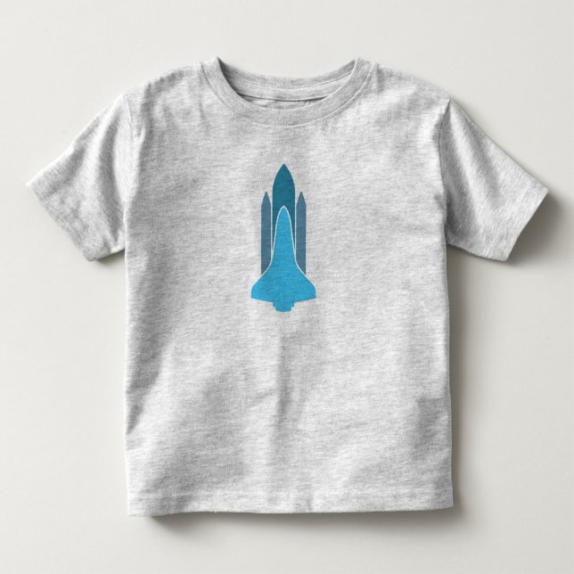 Bebé {Azul} camiseta gráfica de Rocket (Anverso)
