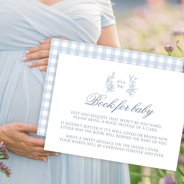 Bebé azul lindo libro para bebé Tarjeta de cierre  (Subido por el creador)