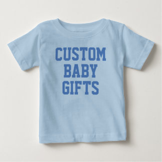 Bebé azul personalizado personalizado y camiseta p