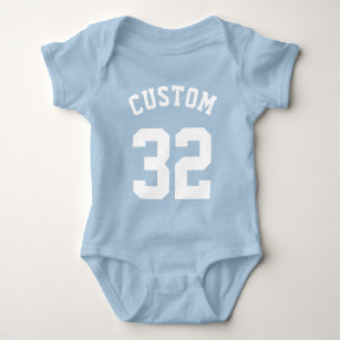 Bebé azul y blanco   Deportes Jersey Design