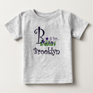 Bebé B es para la camiseta de Brooklyn Cute Spring Flow