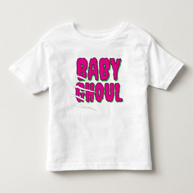 Bebé 'Baby Ghoul' Divertido Camiseta De Halloween (Anverso)