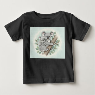 Bebé Baby Koala y Mamá – Camiseta Adorable del Árbol de