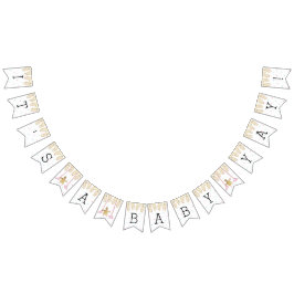 Bebé Baby Shower Gold Flamingo, Bandera Swallowtai