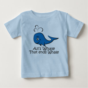 Bebé Ballena de All's que termina ballena - Camiseta di