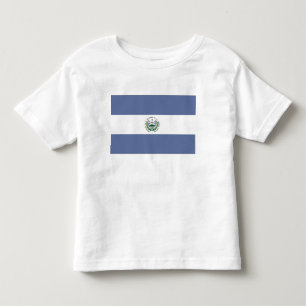 Bebé Bandera de El Salvador, la camiseta de un niño peq