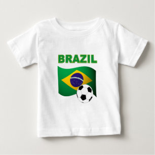 Bebé Bandera de la camiseta del mundial del Brasil