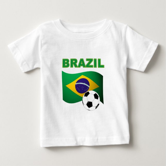 Bebé Bandera de la camiseta del mundial del Brasil (Anverso)