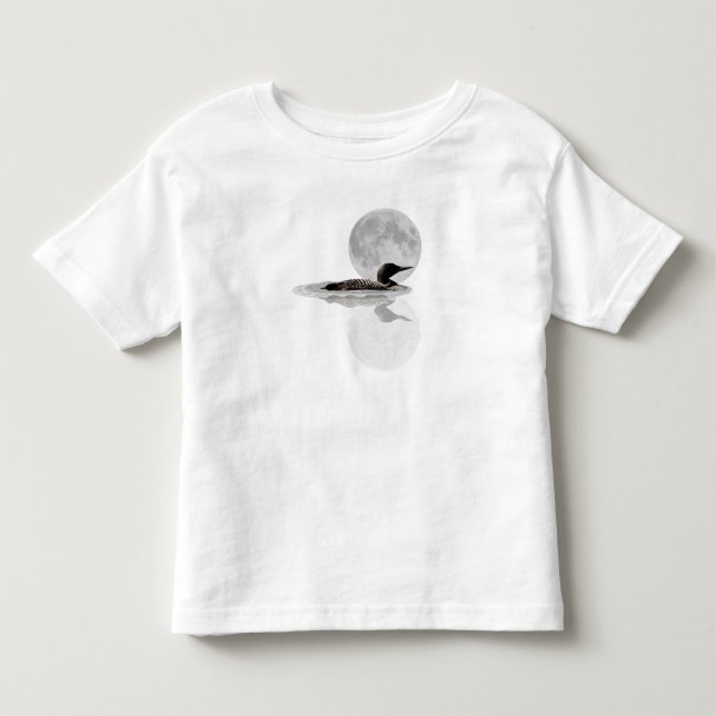 Bebé Baños En La Camiseta De La Luna (Anverso)