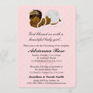 Bebé Baptismo Invitaciones a la Navidad PINK 182