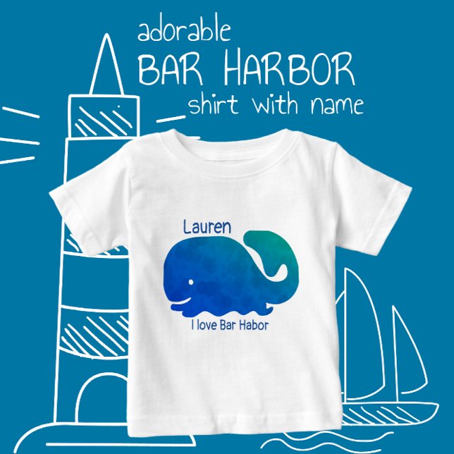 Bebé Bar Harbour Maine con la camiseta de un niño (Subido por el creador)