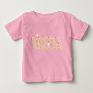 Bebé Barridas de mejillas ricas en camiseta