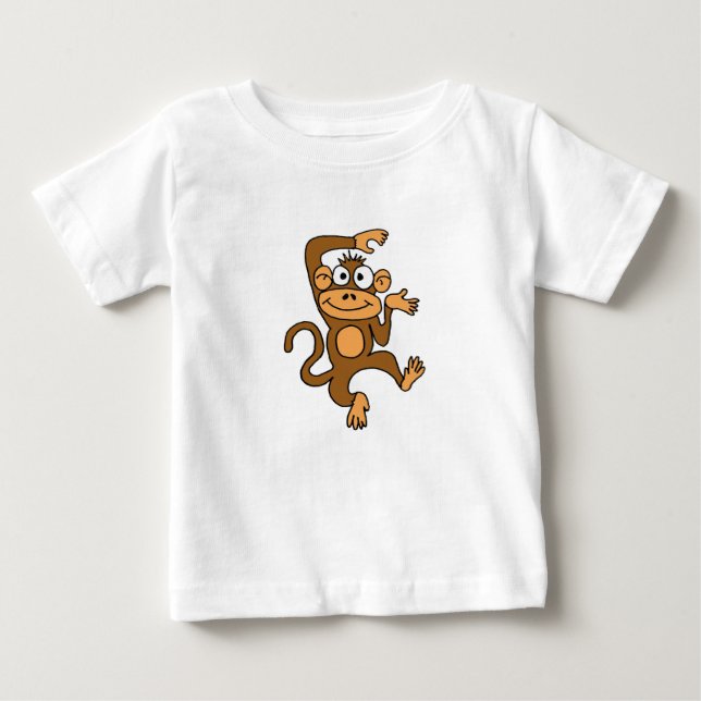 Bebé BC- Feliz baile de la camiseta del mono (Anverso)