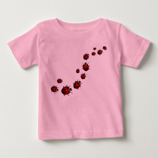 Bebé bebé Camisetas Ladybug bebé Personalizar de c (Anverso)
