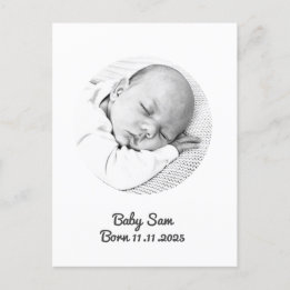bebé bebé niña invitación foto personalizado